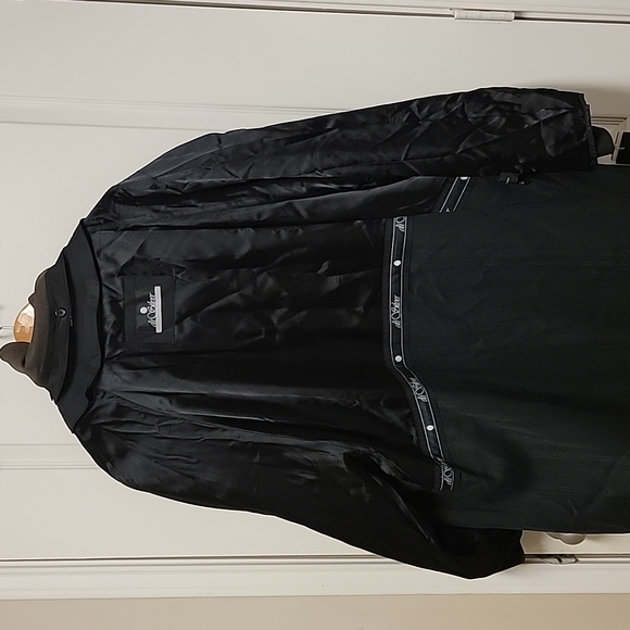 New Men size 52 all-weather coat black with lining - Picture 5 of 8